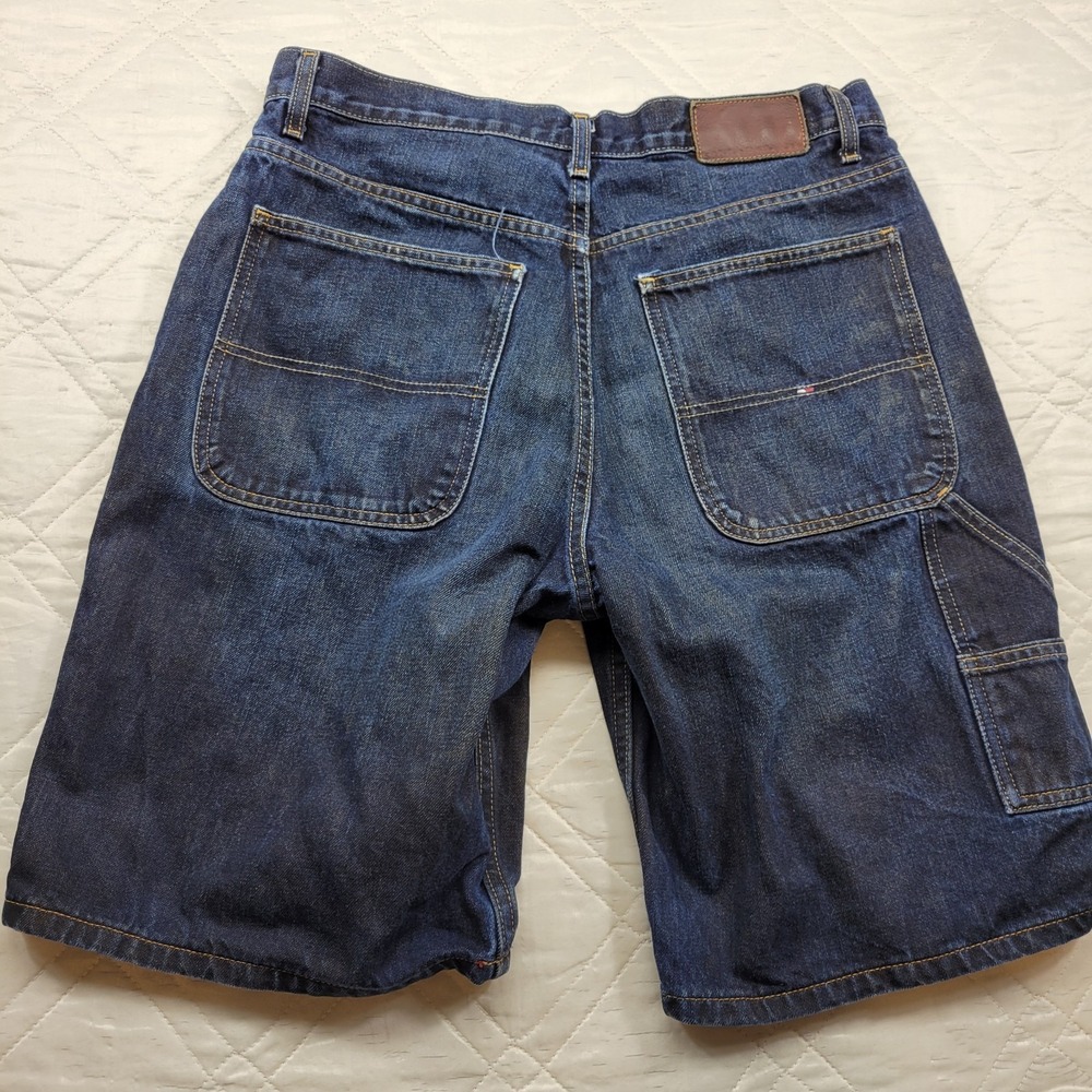 Tommy Hilfiger dark blue carpenter jean shorts size 34 - Picture 8 of 8